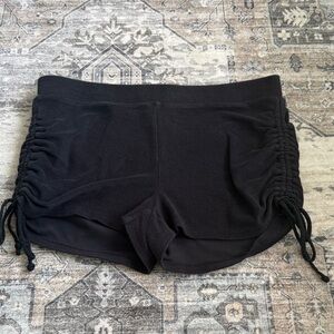 FP Movement by Free People Black Ruched Athletic Shorts